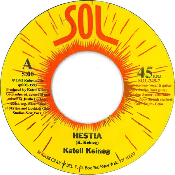 Katell Keineg : Hestia (7", Single)