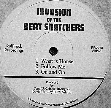 Tony Rodriguez & Dave Carlucci : Invasion Of The Beat Snatchers (12")