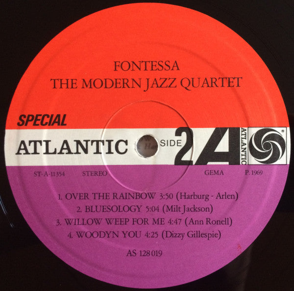 The Modern Jazz Quartet : Fontessa (LP, Album, RE)
