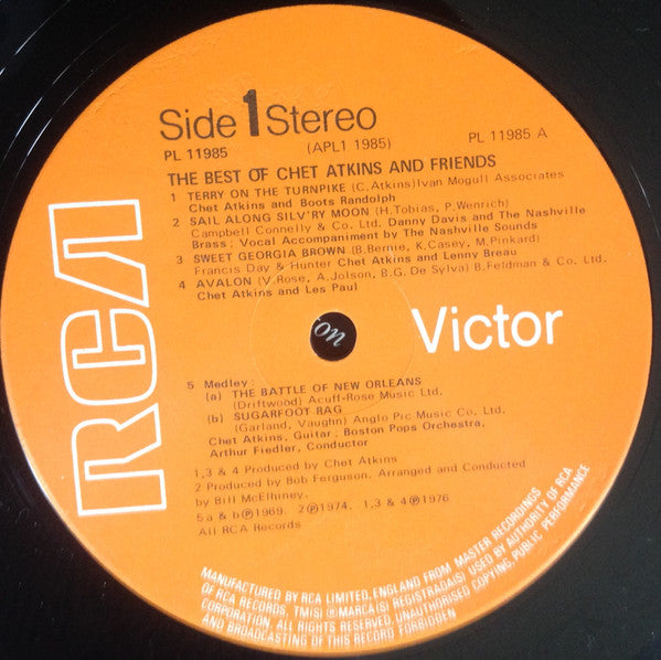 Chet Atkins : The Best Of Chet Atkins And Friends (LP, Comp)