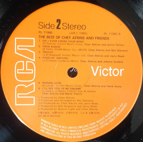 Chet Atkins : The Best Of Chet Atkins And Friends (LP, Comp)