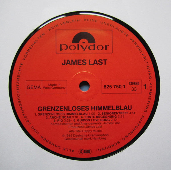 James Last : Grenzenloses Himmelblau (LP, Album)