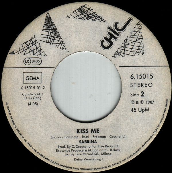 Sabrina : Hot Girl (New Version) (7", Single)