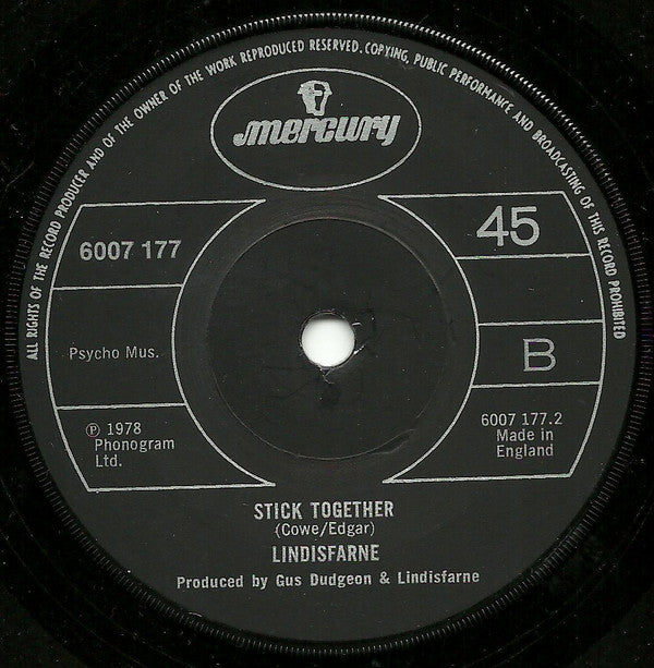 Lindisfarne : Run For Home (7", Single, Pap)