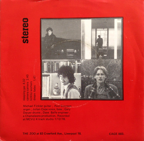 The Teardrop Explodes : Sleeping Gas (7", Red)