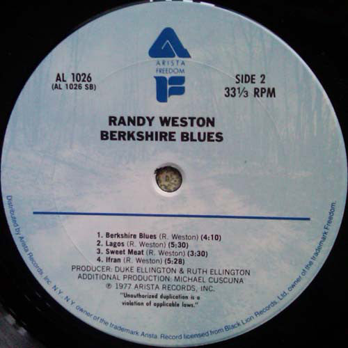 Randy Weston : Berkshire Blues (LP, Album)