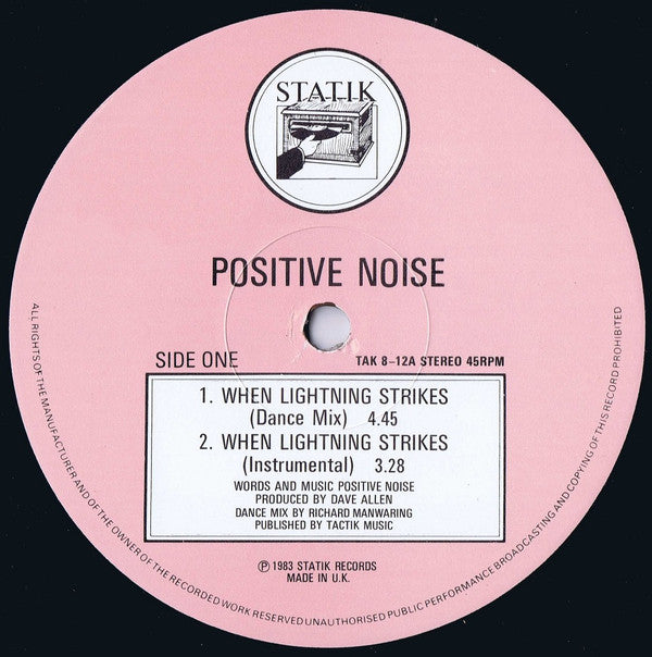 Positive Noise : When Lightning Strikes (12")