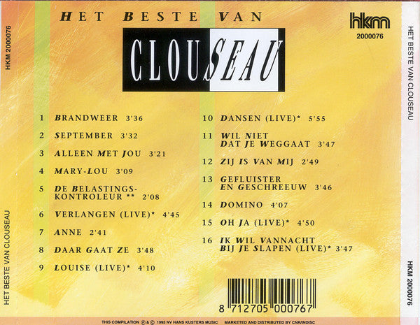 Clouseau : Het Beste Van Clouseau (CD, Comp)