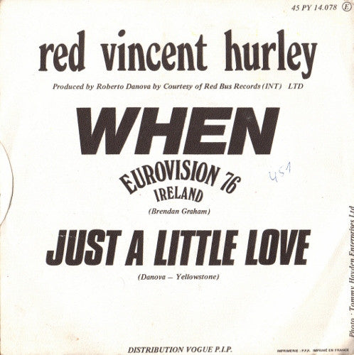 Red Hurley : When (7", Single)