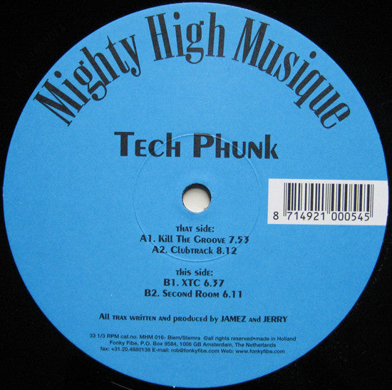 Tech Phunk (2) : Kill The Groove (12")