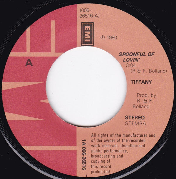 Tiffany (9) : Spoonful Of Lovin' (7", Single)