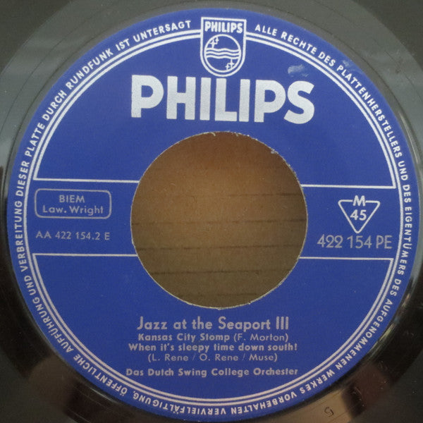 The Dutch Swing College Band : Jazz At The Seaport No. 3 (7", EP)