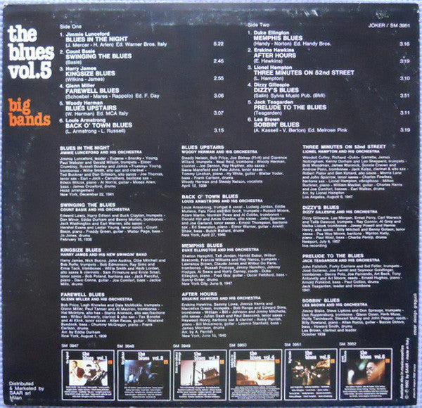 Various : Big Bands, The Blues Vol. 5 (LP, Comp)