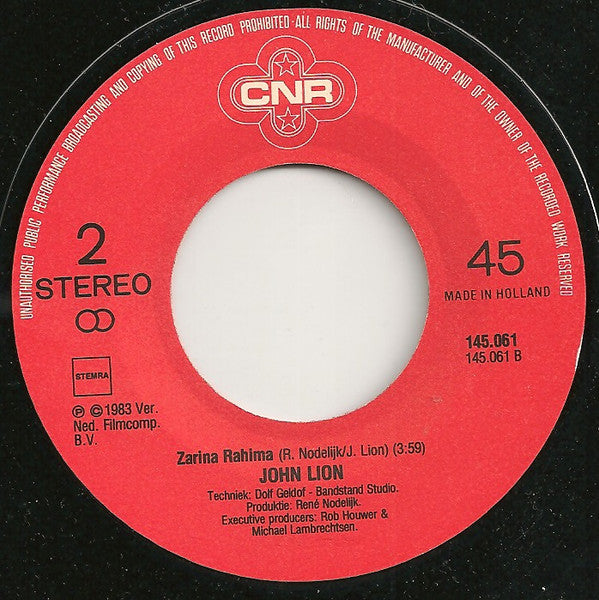 John Lion* : Brandende Liefde (7", Single)