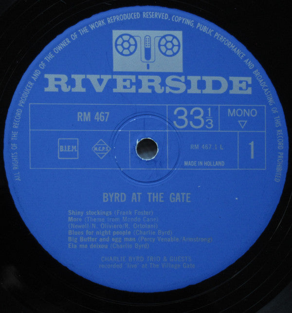 Charlie Byrd Trio : Byrd At The Gate (LP, Album, Mono)