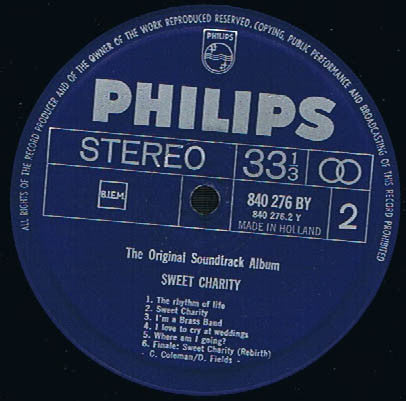 Shirley MacLaine and Sammy Davis Jr. : Sweet Charity (The Original Sound Track Album Of The Musical Motion Picture Of The '70' S (LP, Album, Gat)