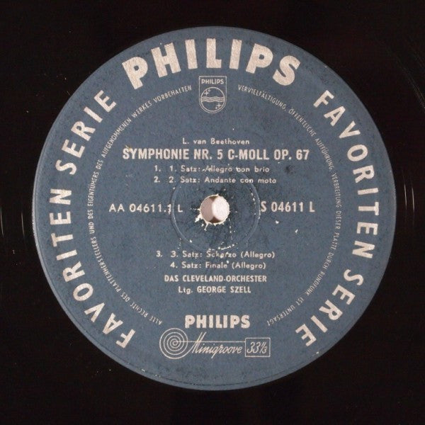 Ludwig van Beethoven, Franz Schubert, The Cleveland Orchestra, George Szell : Symphony No.5 In C Minor Op.67 / Symphony No. 8 In B Minor (LP, Album)