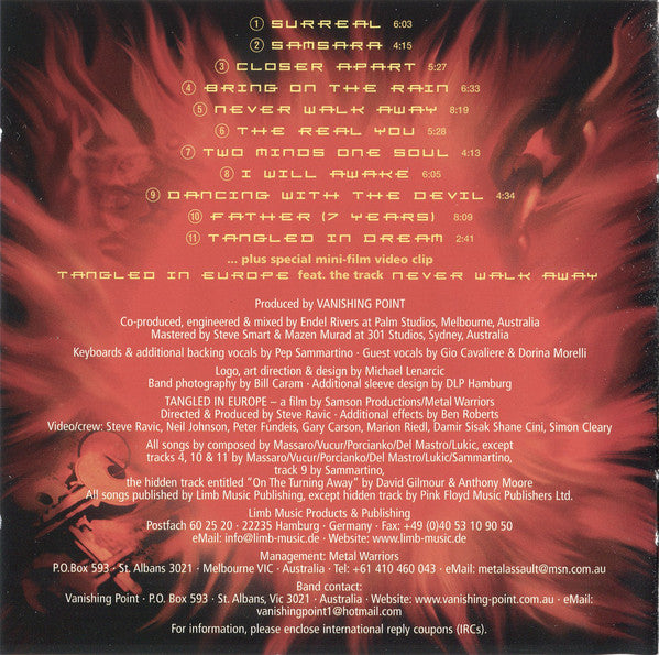 Vanishing Point (5) : Tangled In Dream (CD, Album, Enh)