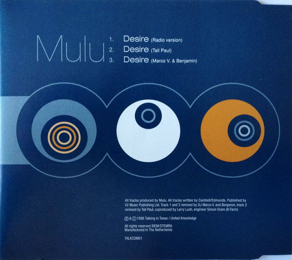 Mulu : Desire (CD, Maxi)