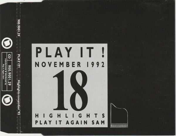 Various : Play It! - November 1992: 18 Highlights  (CD, Comp)