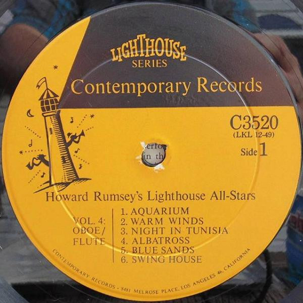 Howard Rumsey's Lighthouse All-Stars : Volume 4, Oboe/Flute (LP, Album, Mono)