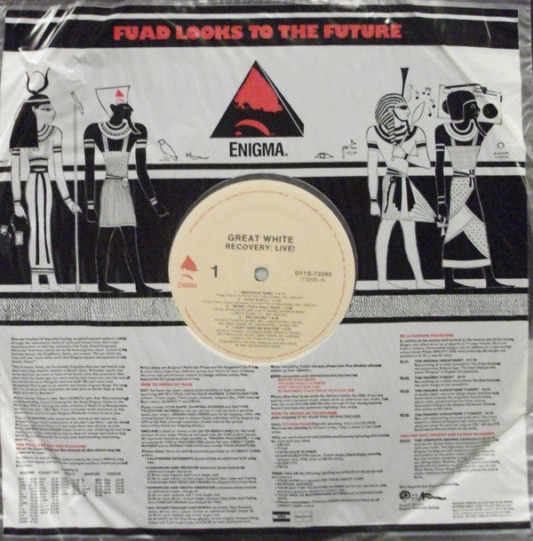 Great White : Recovery: Live! (LP, Comp, All)