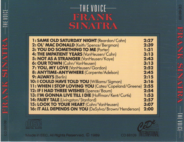 Frank Sinatra : The Voice (CD, Comp)