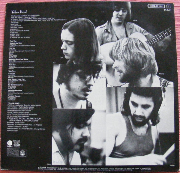 Yellow Hand (2) : Yellow Hand (LP, Album)