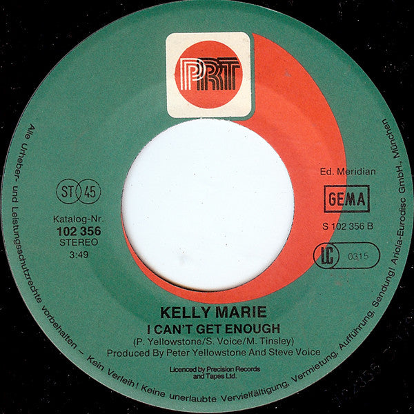 Kelly Marie : Feels Like I'm In Love (7", Single)