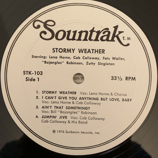 Lena Horne, Cab Calloway, Bill "Bojangles" Robinson And Fats Waller : Stormy Weather (LP, Mono)