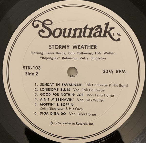 Lena Horne, Cab Calloway, Bill "Bojangles" Robinson And Fats Waller : Stormy Weather (LP, Mono)