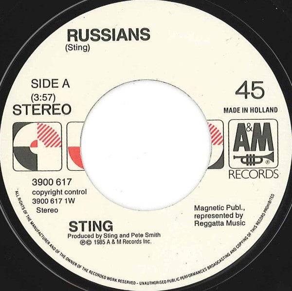 Sting : Russians (7", Single)