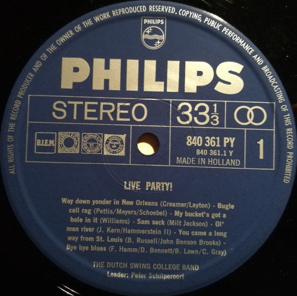 The Dutch Swing College Band : Live Party! (LP, Album)