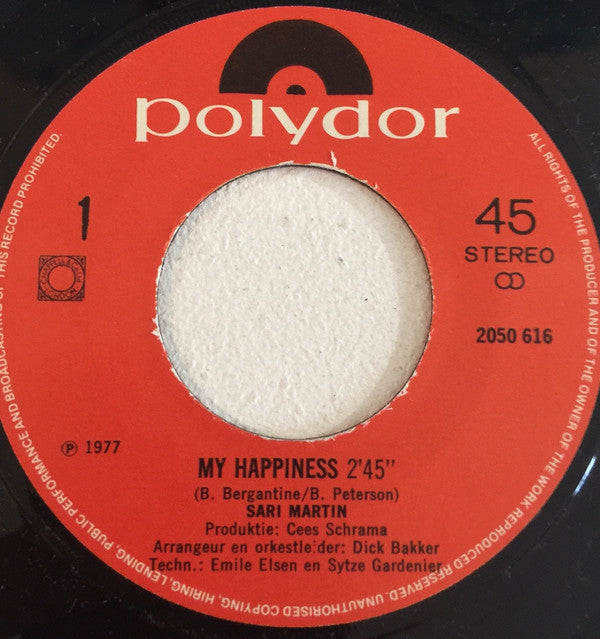 Sari Martin : My Happiness (7")
