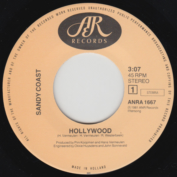 Sandy Coast : Hollywood (7")