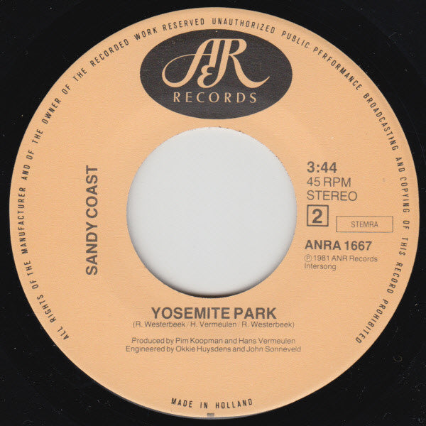 Sandy Coast : Hollywood (7")