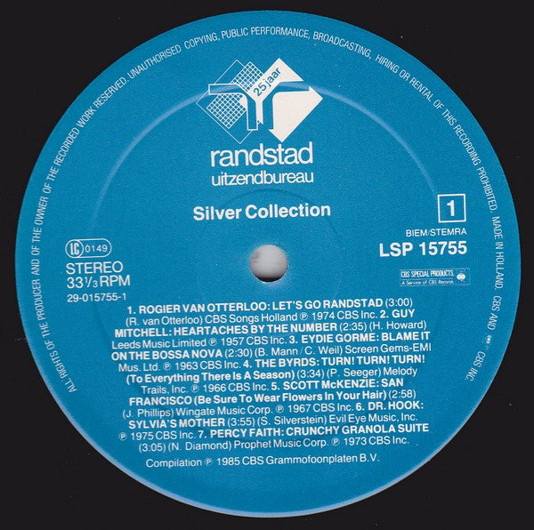 Various : Silver Selection - Randstad Uitzendbureau 25 Jaar (LP, Comp, Gat)