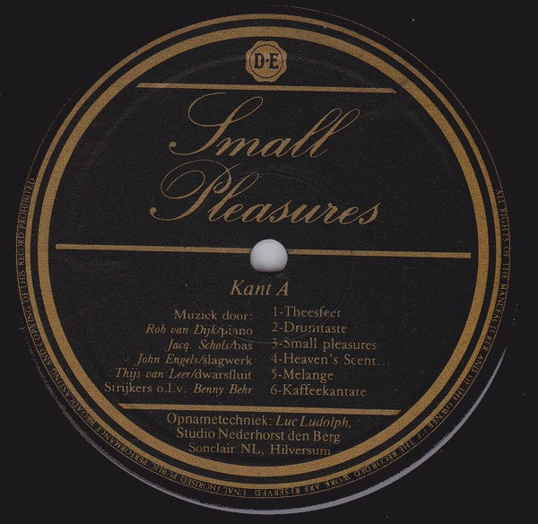 Rob van Dijk (3) : Small Pleasures (LP)