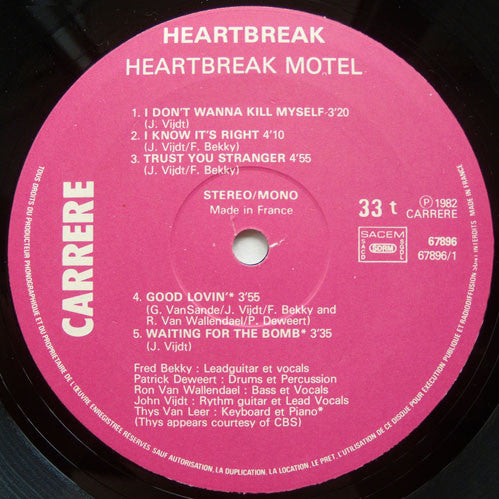 Heartbreak : Heartbreak Motel (LP, Album, Gat)