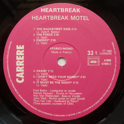 Heartbreak : Heartbreak Motel (LP, Album, Gat)