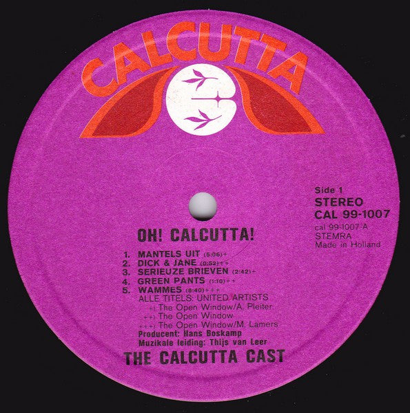 The Calcutta Cast : Oh! Calcutta! (Dutch Cast) (LP)