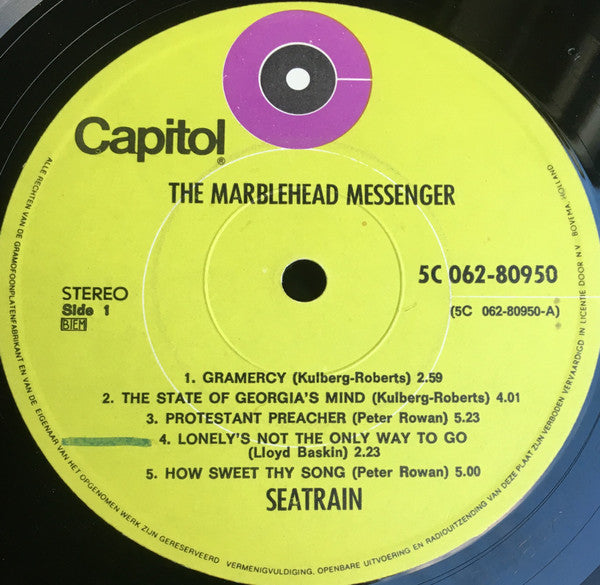 Seatrain : The Marblehead Messenger (LP, Album, Gat)