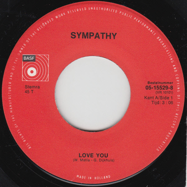 Sympathy (3) : Love You (7", Single)