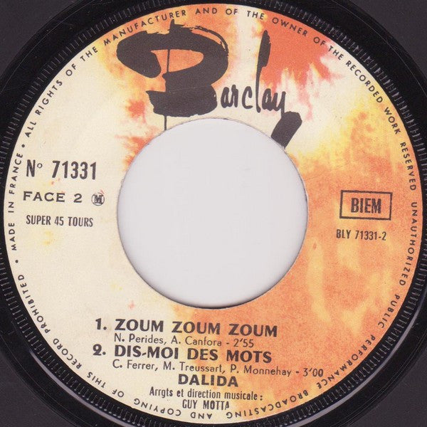 Dalida : L'anniversaire (7", EP)