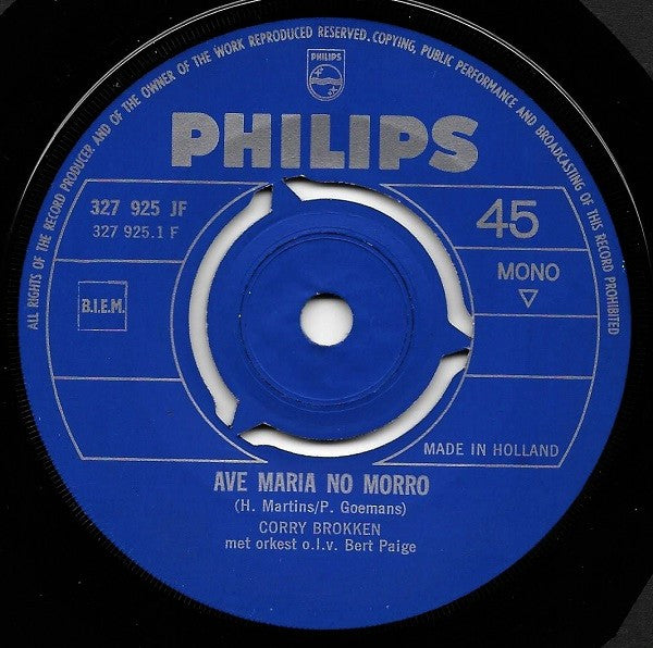 Corry Brokken : Don Juan / Ave Maria No Morro (7", Single, Mono)