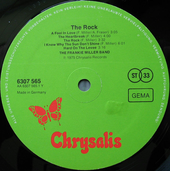 The Frankie Miller Band : The Rock (LP, Album)