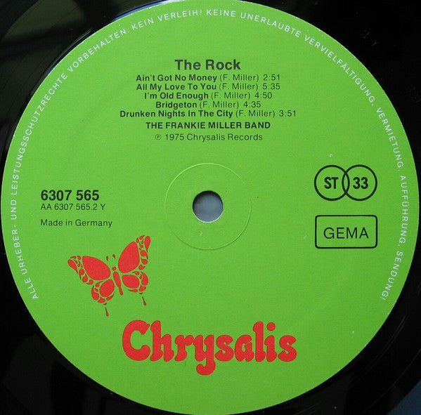The Frankie Miller Band : The Rock (LP, Album)