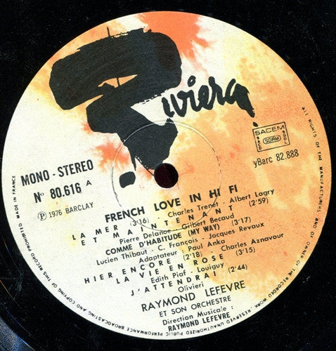 Raymond Lefèvre Et Son Grand Orchestre : French Love In Hi Fi (LP, Album)