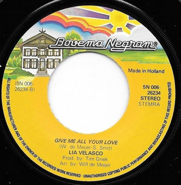 Lia Velasco : Thank You For Calling (7", Single)