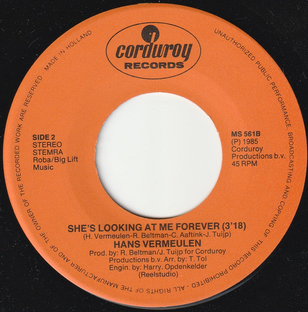 Hans Vermeulen : Show Us A Sign (7", Single)